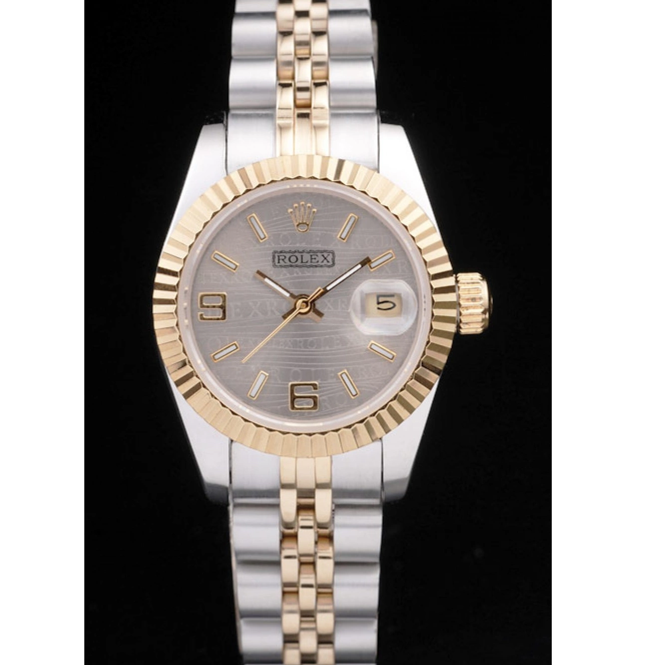 Aaa replica watch Datejust Steel 98078 Tone Plated Stainless Rolex Yellow Two Gold 0814